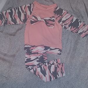 Baby girls army fatigues 2 piece